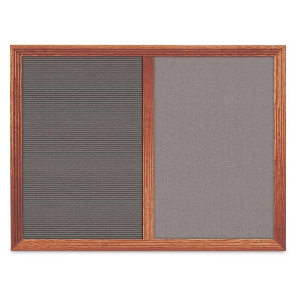 Enclosed Corkboard, 1 Door, 18"x24", 4" Fra